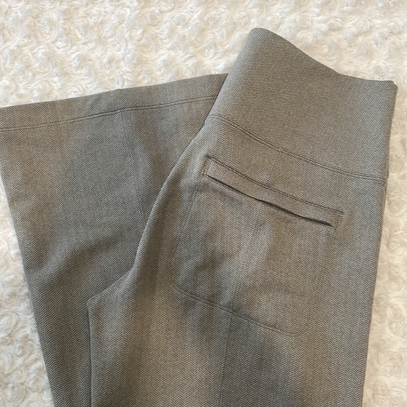 Never worn. Athleta khaki work pants. Size MT. Flare. Super soft and stretchy. - Picture 2 of 6